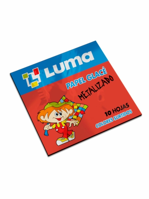 Papel glacé metalizado Luma (10 hojas con distintos colores)- Cod. 190