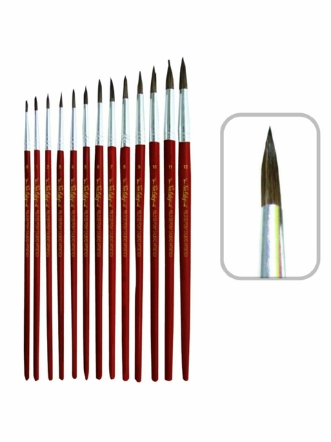 Pincel N°10 punta chata/ punta redonda - Cod. 000000