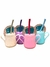 Mate con glitter colores + bombilla - Cod. 907