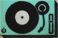 Tapete Capacho Personalizado Vitrola Toca Disco Lp - loja online