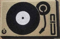 Tapete Capacho Personalizado Divertido Vitrola Toca Disco Lp - comprar online