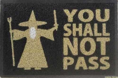 Tapete Capacho Personalizado You Shall Not Pass - Em 70 X 40 - comprar online