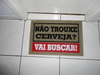 Tapete Capacho Não Trouxe Cerveja?  Vai Buscar ! Fundo Preto - Compra Trivial
