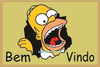 Tapete Capacho Homer Simpson - Com Borda Rebaixada Vermelho - Compra Trivial