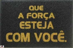 2 Tapetes Capachos Que A Força Esteja Com Você - Star Wars