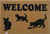 Tapete Capacho Personalizado Welcome Gato - Bordas Rebaixada