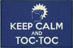 Tapete Capacho Personalizado Keep Calm And Toc Toc