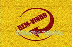 Tapetes Capachos Divertido - Bem Vindo Com Bordas Rebaixadas