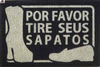 Tapete Capacho Por Favor Tire Seus Sapatos - Vermelho 70 X40 na internet