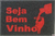 Tapete Seja Bem Vinho - Capachos Personalizados - Preto
