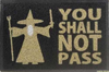 Tapetes Capacho You Shall Not Pass - Borda Rebaixada Laranja - Compra Trivial