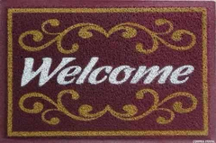 Tapetes Capachos Welcome - Com Bordas Rebaixadas