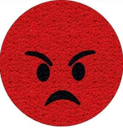 Tapete Capacho Personalizado Emoticons Nervoso