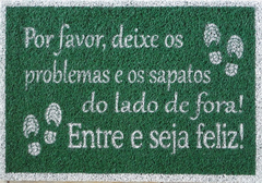2 Tapetes Capachos Deixe Os Problema E Os Sapatos Lado Fora!