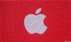 Tapete Capacho Maça Apple Em 70 X 40 Vermelho