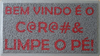 Tapete Capacho Personalizado Bem Vindo É O ... Limpe O Pé