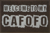 Tapete Capacho Divertido Welcome To My Cafofo - Marrom