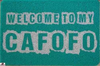 Tapete Capacho - Welcome To My Cafofo - Vermelho - Compra Trivial