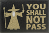 Imagem do Tapete Capacho Divertido You Shall Not Pass 