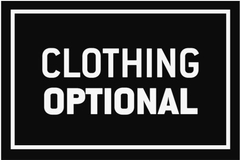 Tapete Capacho Divertido Clothing Optional