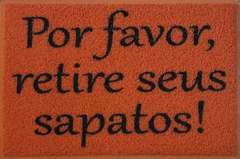 Tapete Personalizado Por Favor Retire Seus Sapatos Cd 099/22