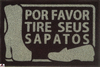 Imagem do Tapete Personalizado Por Favor Tire Seus Sapatos