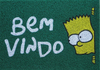 2 Tapetes Capachos Divertidos Bem Vindo Bart Simpson 0001-05 - loja online