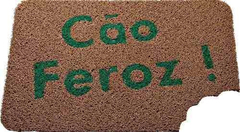 Tapete Capacho Personalizado Cão Feroz ! Verde Piscina - comprar online