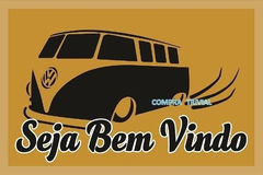Tapete Capacho Seja Bem Vindo - Kombi - Com Bordas Rebaixada na internet