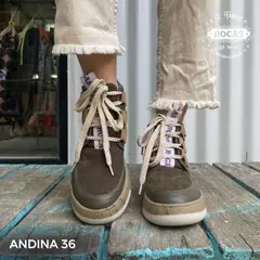 BOTAS ANDINA VERDE OLIVA ROCAS - Iguazú Timbó arte