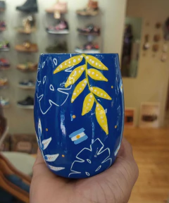 MATE DE ALGARROBO PINTADO A MANO - comprar online