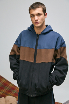 CAMPERA OVERSIZE TRICOLOR NEGRO ELEPANTS