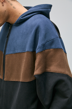 Imagen de CAMPERA OVERSIZE TRICOLOR NEGRO ELEPANTS