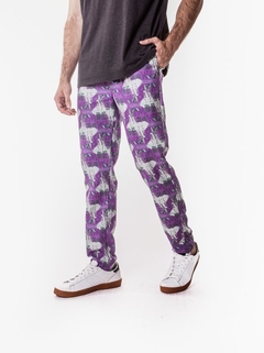 Pant estampado Be Wild violeta