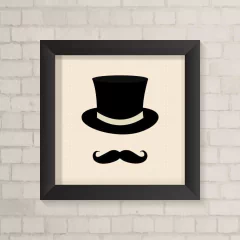 Quadro Casa Chapéu e Bigode - comprar online