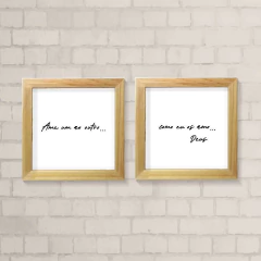 Kit de Quadros - Ame Um Ao Outro Deus na internet