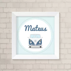 Quadro com Nome Kombi