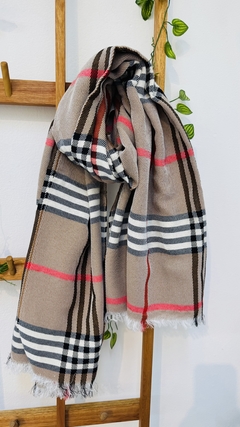 Bufándon Escocés Beige Oscuro - AR Joyas