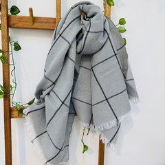 Bufándon Gris con Líneas - comprar online