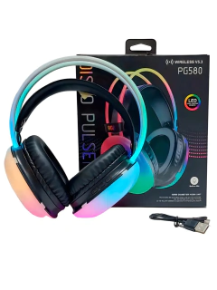 Auricular Leds Wireless V5.3 Vincha Color Negro - InterdigitalCatriló SRL