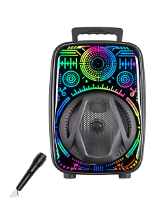 Parlante portatil Bluetooth con luces CH-880 con microfono - comprar online