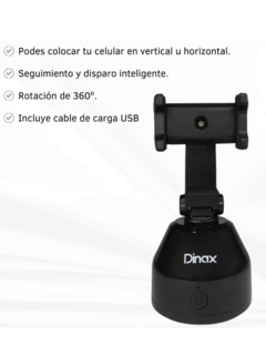 Selfie Trípode C/seguimiento Inteligente Facial Rotación 360 DINAX - InterdigitalCatriló SRL
