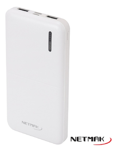 POWER BANK NETMAK NM-PB4 10000MAH MICRO/TIPO C 2 USB cargador