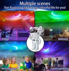 Astronauta Proyector Galaxia Estrellas Musica Parlante Mti - tienda online