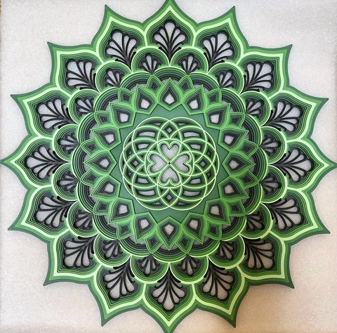 Heart + New Life (Green Amazon Gradient)