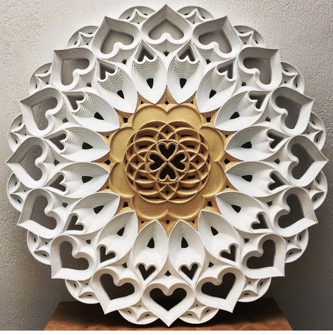 The Heart is the Door (White and Golden)