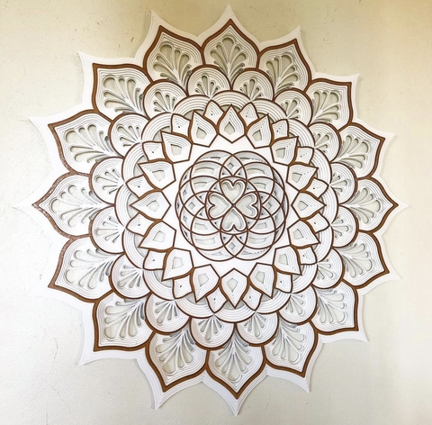 Heart + New Life (White and Varnish)