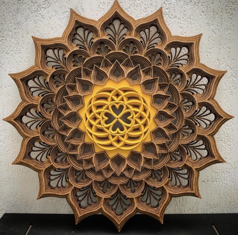 Heart + New Life (Varnish and Yellow)