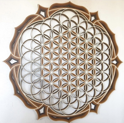 Flower of Life (Brown Gradient)