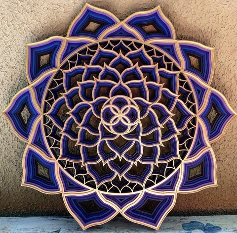 The Awakening (Blue, Violet and Golden Gradient)